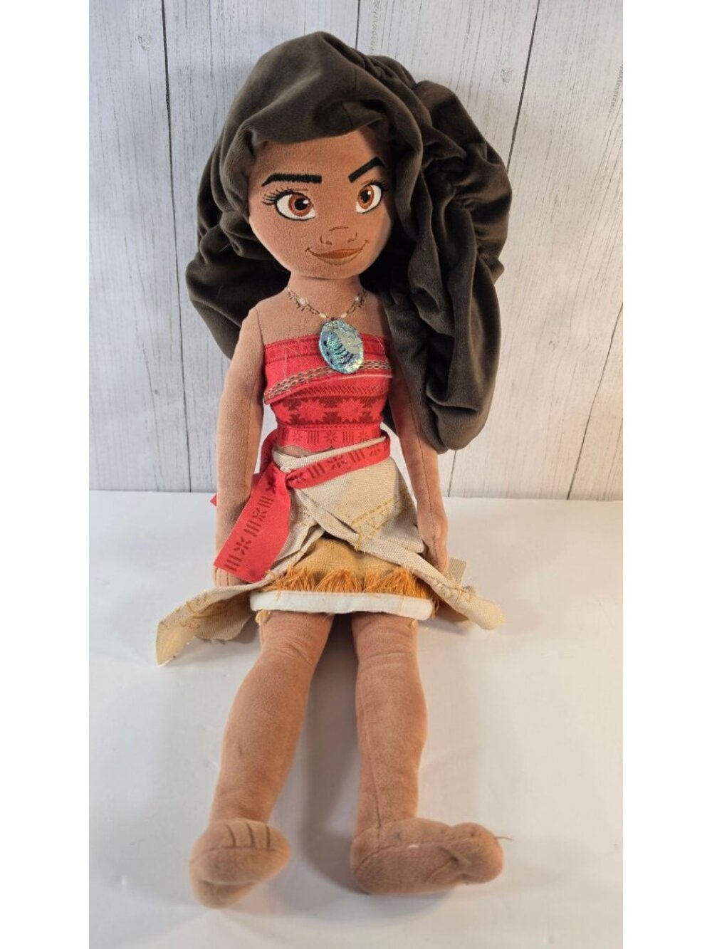 DISNEY STORE MOANA PLUSH DOLL 20" PRINCESS STUFFED ANIMAL RAG TOY AUTHENTIC SOFT